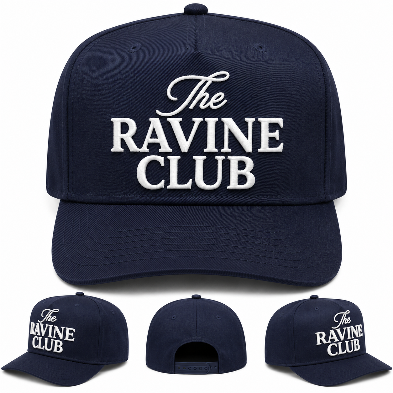 The Ravine Club A-Frame Snapback | Navy